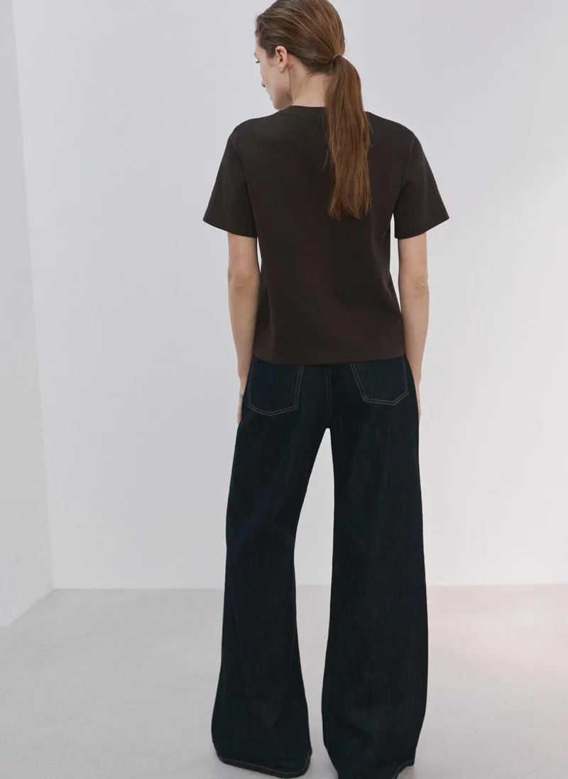 MANGO Short-sleeved cotton t-shirt